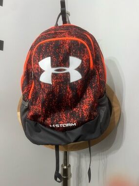 Under Armour Orange & Black Storm Backpack